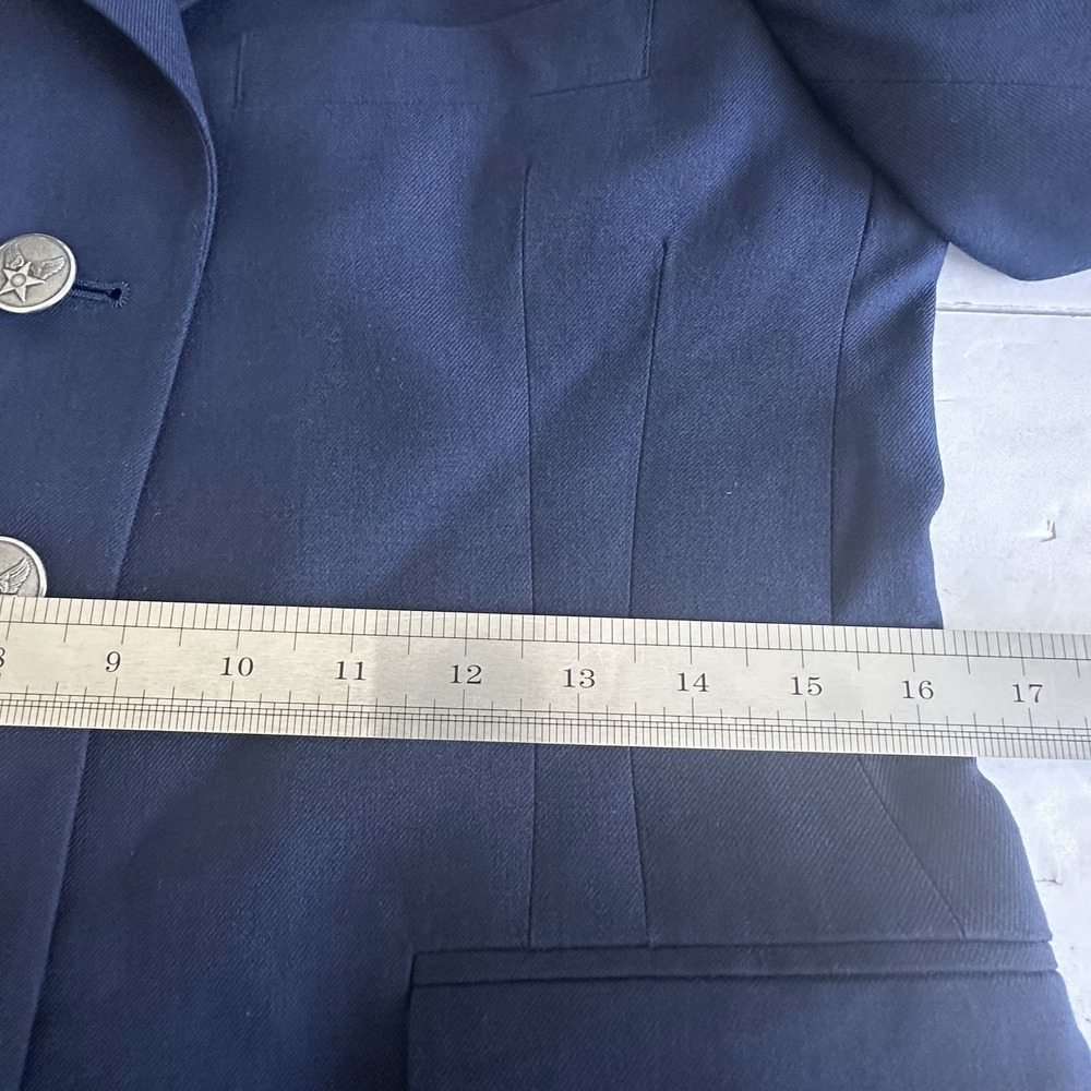 Maryland Clothing Womens Poly/Wool Serge AF Blue 1620 Uniform Coat Blazer Sz 6MR - Picture 7 of 10